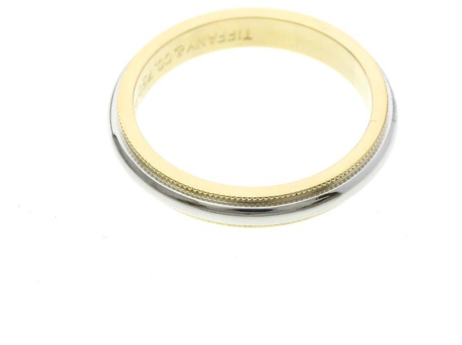 Tiffany & Co Tiffany Milgrain Band Ring Silber Golden - Ansicht 9