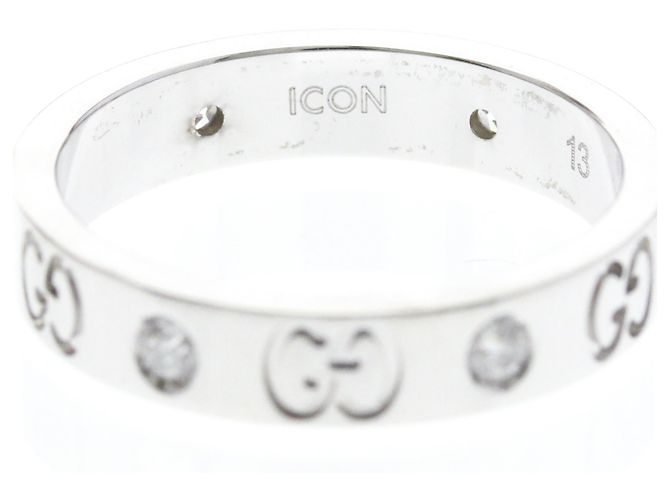 Anello Icon Gucci in oro bianco e diamante Argento - vista 7