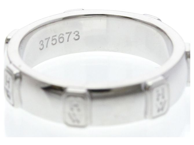 Harry Winston HW Logo Ring Silber - Ansicht 6