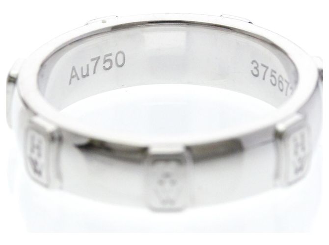 Harry Winston HW Logo Ring Silber - Ansicht 7