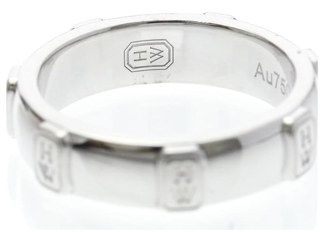 Harry Winston HW Logo Ring Silber - Ansicht 8
