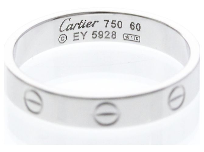 Cartier Mini Love Ring aus Weißgold (18K) Silber - Ansicht 5