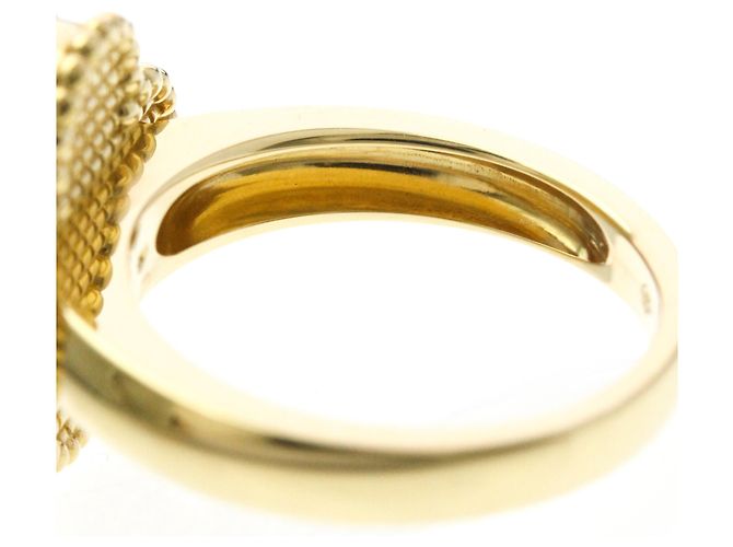 Van Cleef & Arpels Vintage Alhambra Perlmutt-Ring Golden - Ansicht 6