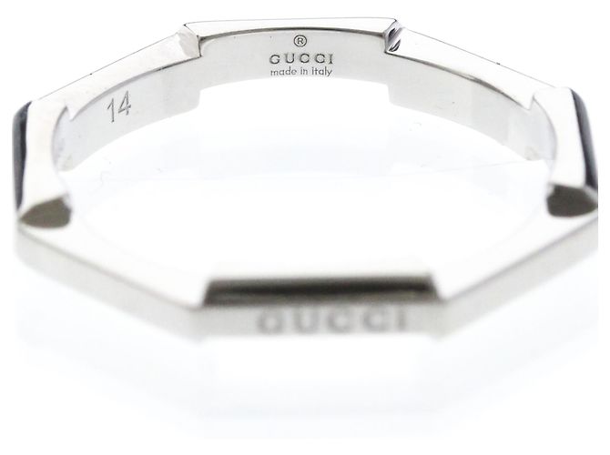 Gucci Octagon Ring aus Platin Silber - Ansicht 5
