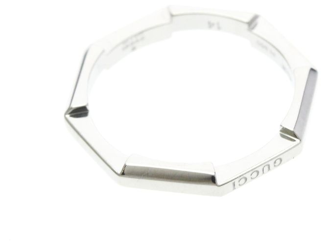 Gucci Octagon Ring aus Platin Silber - Ansicht 9