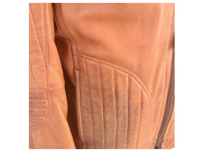 Dsquared2 Herren Lederjacke Braun Karamell - Ansicht 5