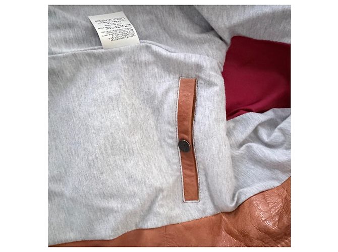 Dsquared2 Herren Lederjacke Braun Karamell - Ansicht 8