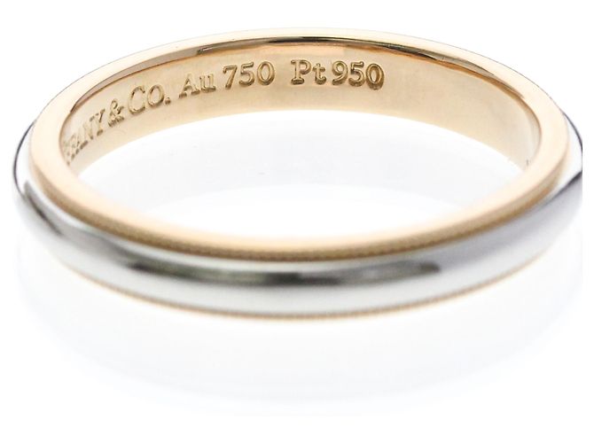 Tiffany & Co Tiffany Milgrain Band Ring Silber Golden - Ansicht 6
