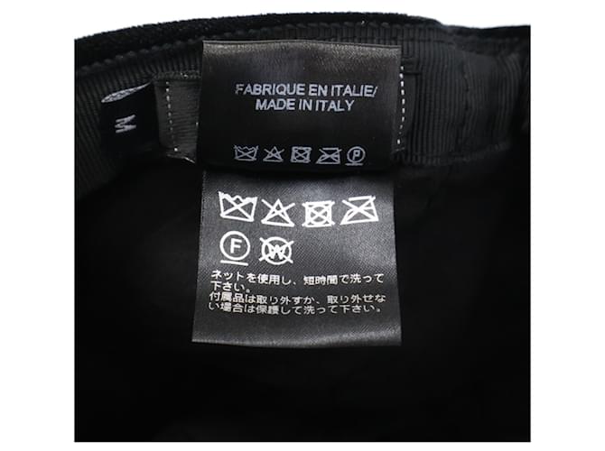 Chanel Coco Mark Samt-Casket-Hut Schwarz - Ansicht 8