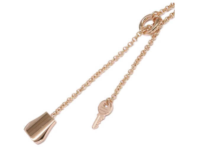 Hermès Clochette Kelly PM Hermes in Oro Rosa D'oro - vista 10