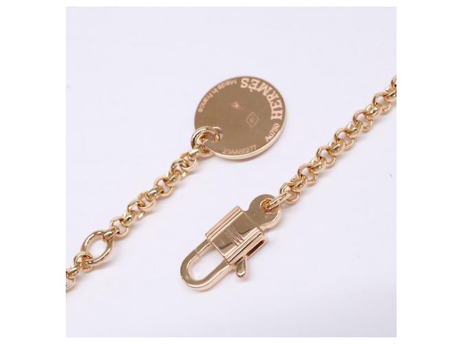 Hermès Clochette Kelly PM Hermes in Oro Rosa D'oro - vista 5