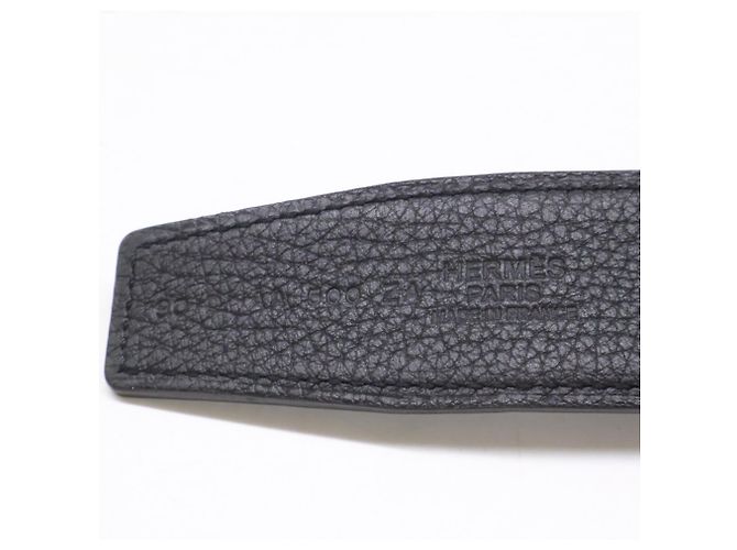 Hermès Cintura Hermes Constance in nero e argento - vista 10