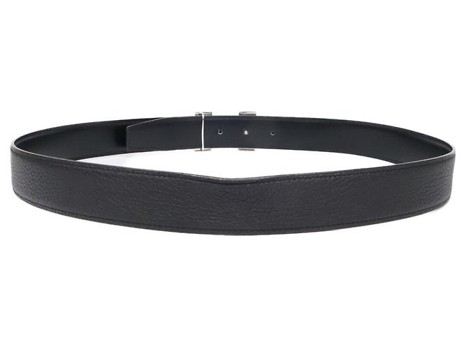 Hermès Cintura Hermes Constance in nero e argento - vista 3