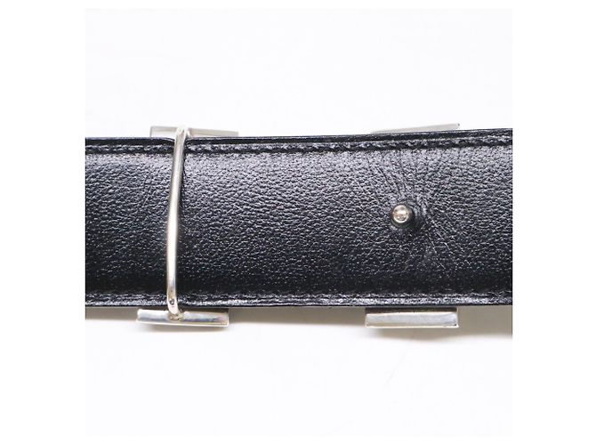 Hermès Cintura Hermes Constance in nero e argento - vista 5