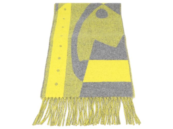 Hermès Bufanda de cachemira con flecos Hermes Lady Steady Go - vista 2
