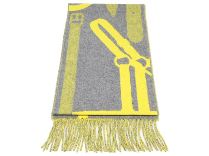Hermès Bufanda de cachemira con flecos Hermes Lady Steady Go - vista 3