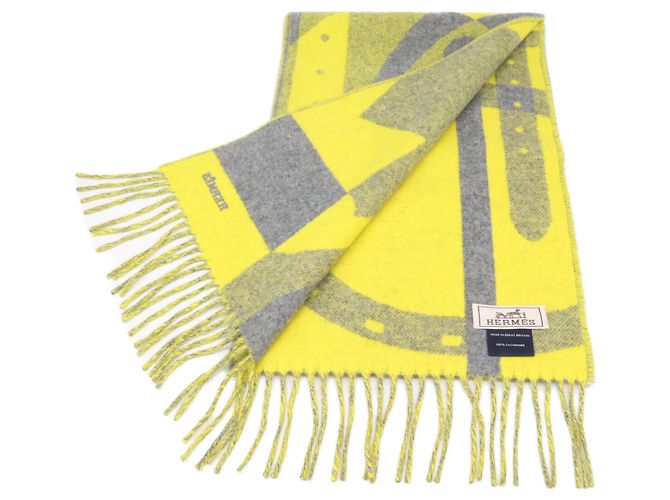 Hermès Bufanda de cachemira con flecos Hermes Lady Steady Go - vista 4