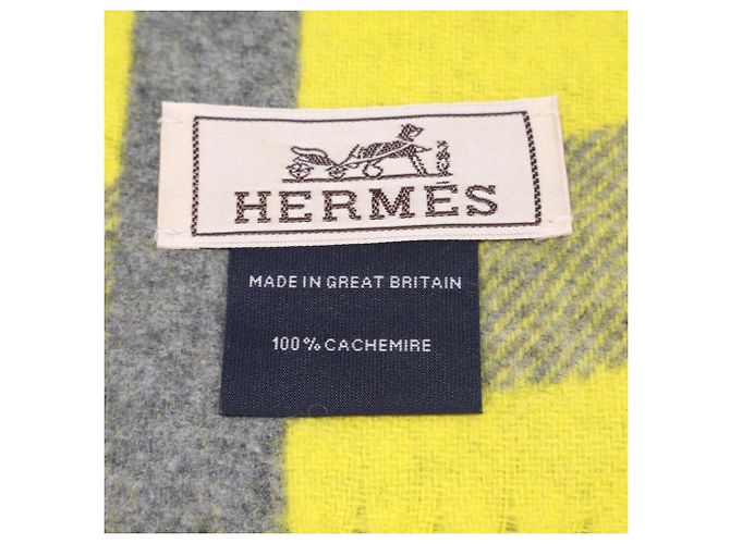 Hermès Bufanda de cachemira con flecos Hermes Lady Steady Go - vista 6