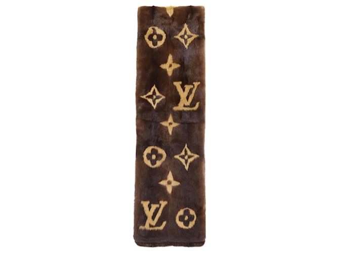 Louis Vuitton Monogram Nerzstola Braun Beige - Ansicht 3