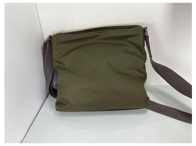Dolce & Gabbana Borsa a Tracolla in Tela Marrone Verde Giallo - vista 2
