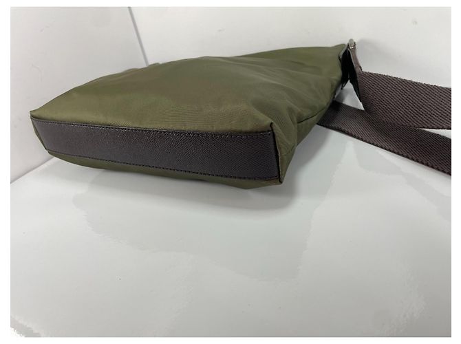 Dolce & Gabbana Borsa a Tracolla in Tela Marrone Verde Giallo - vista 6