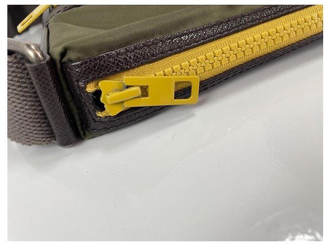 Dolce & Gabbana Borsa a Tracolla in Tela Marrone Verde Giallo - vista 8