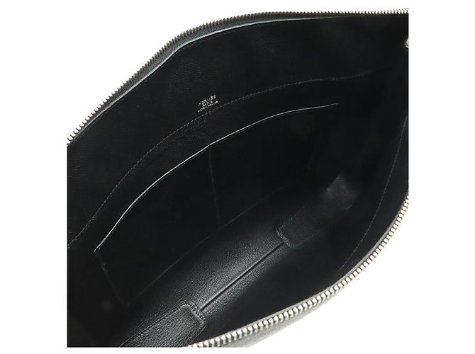 Hermès Clutch Hermes City Hall 38 Black Nero - vista 5