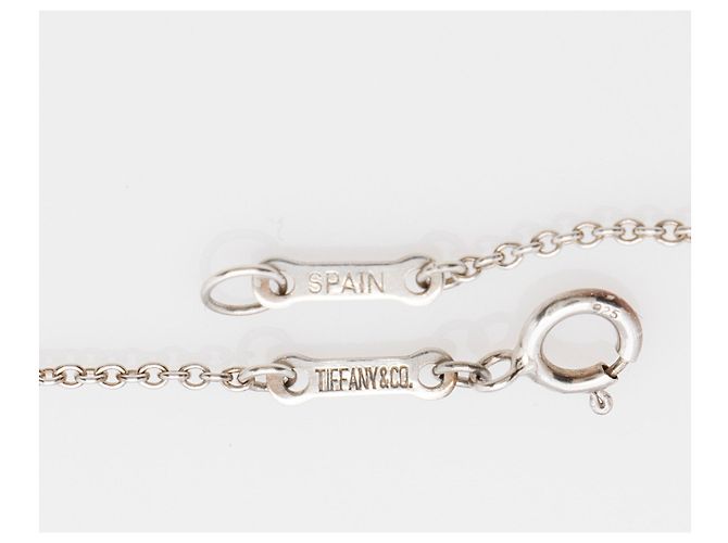 Collana Elsa Peretti in argento sterling con pendente a goccia aperta di Tiffany & Co. Metallico - vista 3