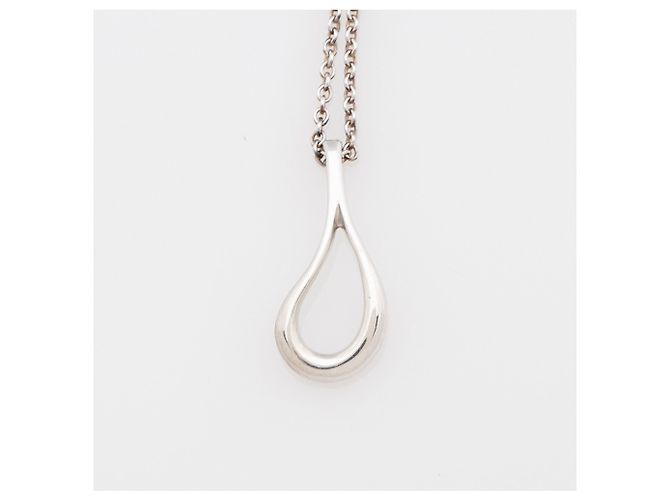 Collana Elsa Peretti in argento sterling con pendente a goccia aperta di Tiffany & Co. Metallico - vista 5
