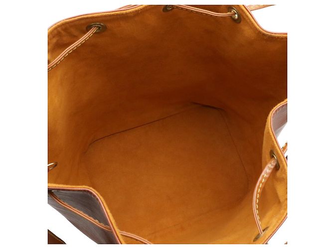 Borsa a tracolla Louis Vuitton Epi Noe in pelle Marrone - vista 8
