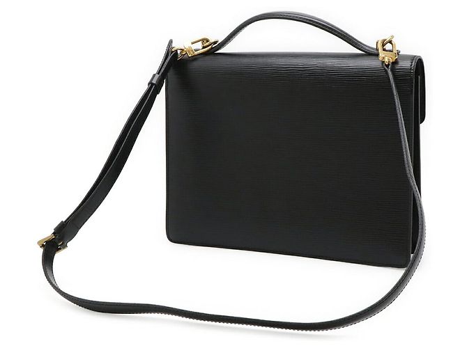 Louis Vuitton Epi Monceau Handtasche Schwarz - Ansicht 2