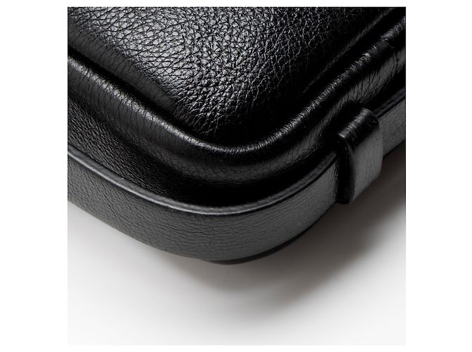 Borsa a tracolla Fendi Calfskin Simply Medium Nero - vista 10
