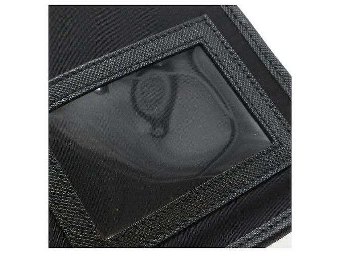 Custodia per smartphone e borsa 2WAY con logo triangolo in nylon Prada Nero - vista 4