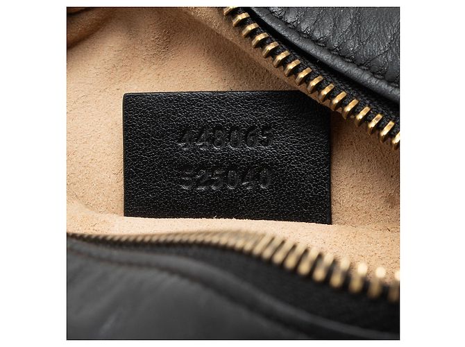 Borsa a tracolla mini Gucci Matelasse Leather GG Marmont Nero - vista 6