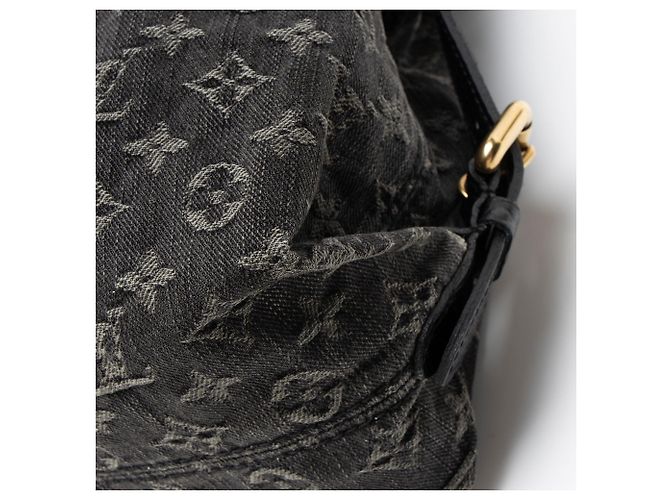 Borsa Louis Vuitton Monogram Denim Neo Cabby GM Nero - vista 10