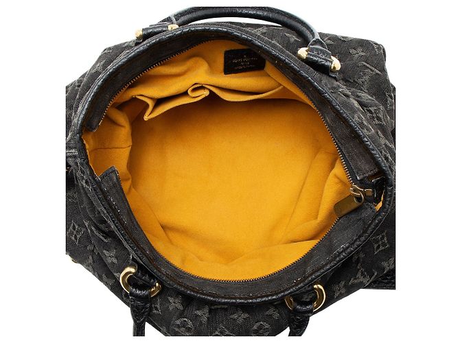 Borsa Louis Vuitton Monogram Denim Neo Cabby GM Nero - vista 7