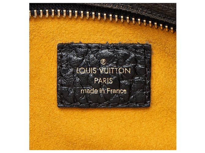Borsa Louis Vuitton Monogram Denim Neo Cabby GM Nero - vista 8