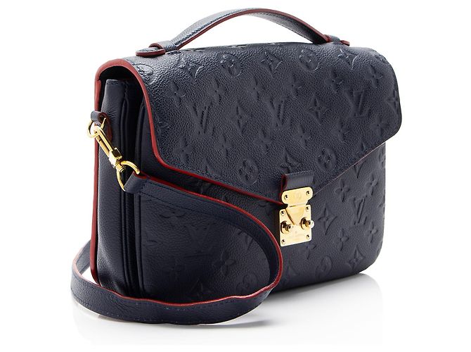 Borsa a tracolla Pochette Metis Monogram Empreinte Louis Vuitton Blu - view 2