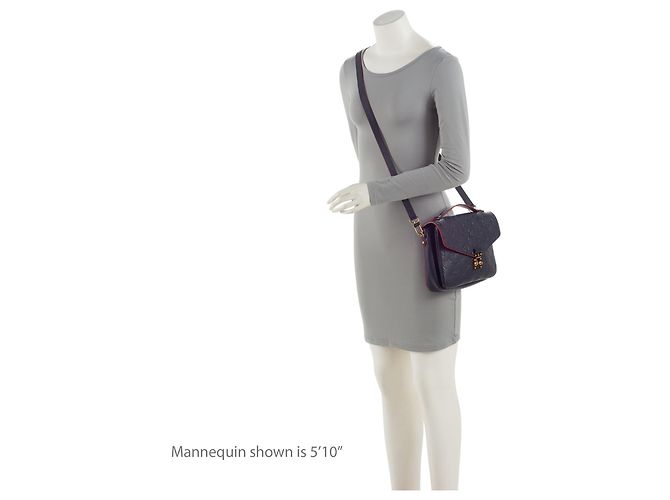 Borsa a tracolla Pochette Metis Monogram Empreinte Louis Vuitton Blu - view 5