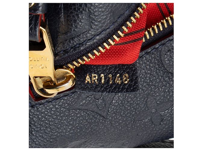 Borsa a tracolla Pochette Metis Monogram Empreinte Louis Vuitton Blu - view 6
