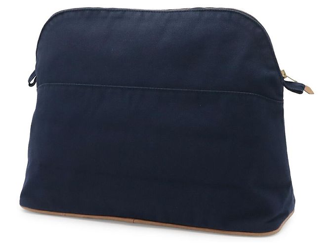 Hermès Hermes Canvas Bolide Pouch 34 TGM Blau - Ansicht 2
