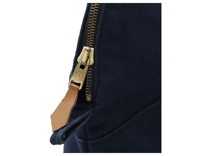 Hermès Hermes Canvas Bolide Pouch 34 TGM Blau - Ansicht 5