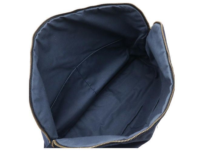 Hermès Hermes Canvas Bolide Pouch 34 TGM Blau - Ansicht 6