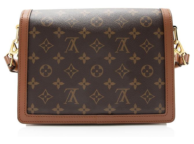 Borsa a tracolla Louis Vuitton Reverse Monogram Dauphine MM Marrone - vista 3