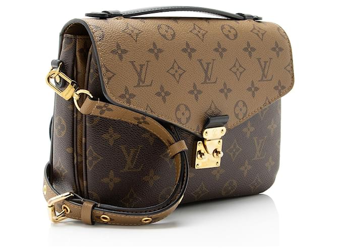 Borsa a tracolla Louis Vuitton Reverse Monogram Pochette Metis Marrone - vista 2