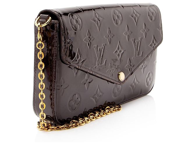 Louis Vuitton Monogram Vernis Felicie Pochette Rosso - vista 2
