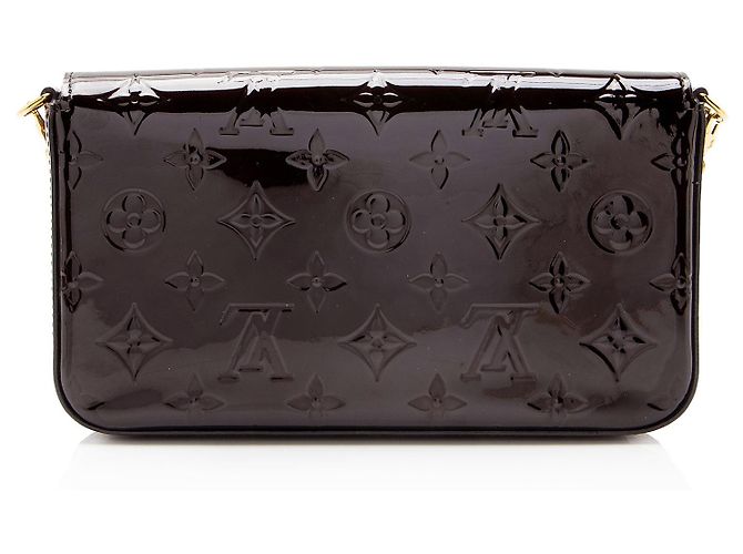 Louis Vuitton Monogram Vernis Felicie Pochette Rosso - vista 3
