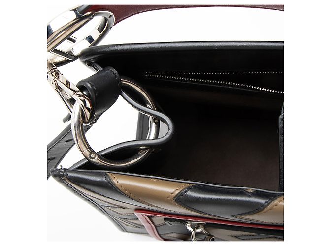 Fendi FF Calfskin Century Runaway Small Tote Schwarz - Ansicht 10
