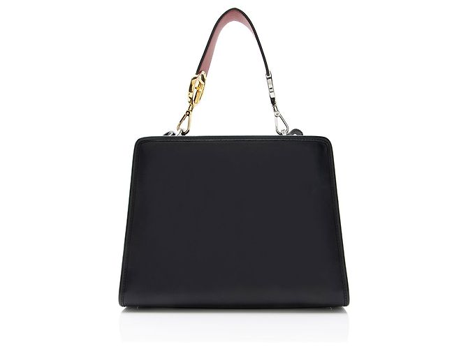 Fendi FF Calfskin Century Runaway Small Tote Schwarz - Ansicht 3