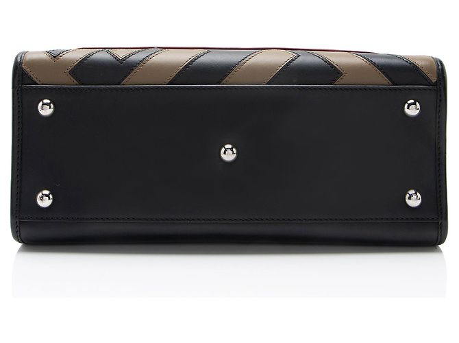 Fendi FF Calfskin Century Runaway Small Tote Schwarz - Ansicht 4